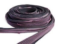 Jedwabna wstążka shibori - Heather, 10 cm