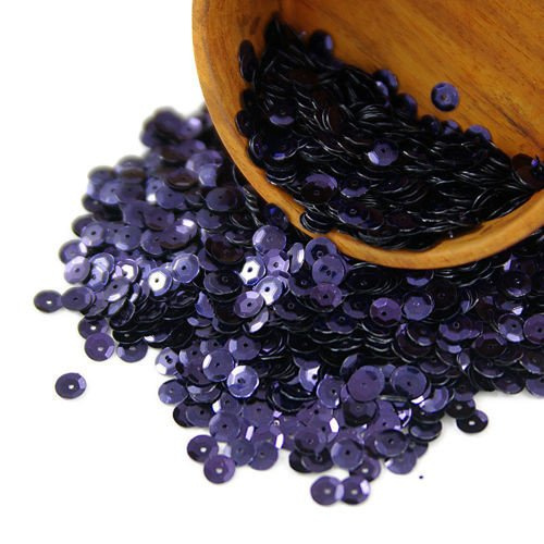 Cekiny okrągłe 6mm, granatowe