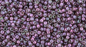 TOHO Round 15/0: TR-15-206 Gold-Lustered Hydrangea, 5g