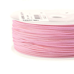 Braided polyester cord for jewelry and macrame - light pink // L1402