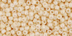 TOHO Round 11/0: TR-11-123 Opaque-Lustered Lt Beige, 10 g