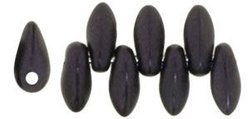 Mini Dagger 2,5x6 mm Metallic Suede - Dark Plum / 30 szt.