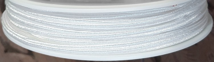 Czech poliester braid - white // L1101 - roll