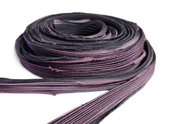 Jedwabna wstążka shibori - Heather, 10 cm
