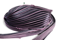 Jedwabna wstążka shibori - Heather, 10 cm