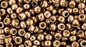 TOHO Round 8/0: TR-08-PF593 Permafinish - Galvanized Almond, 10 g