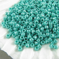 TOHO Round 8/0: TR-08-132 Opaque-Lustered Turquoise, 10 g