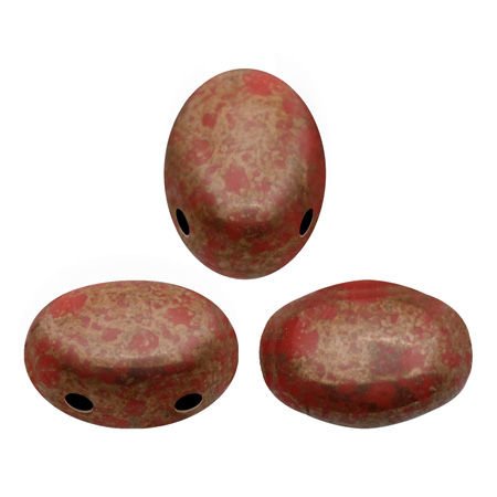 Samos® par Puca®: Opaque Coral Red Bronze, 20 szt.