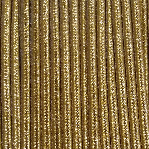 Sutasz grecki metalizowany 4 mm typu złota nić - jasne złoto, 1m