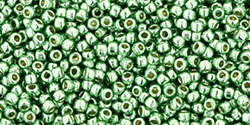 TOHO Round 15/0: TR-15-PF570 PermaFinish - Galvanized Mint Green, 5 g