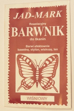 BARWNIK DO TKANIN WIŚNIOWY