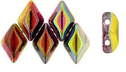 GEMDUO 8x5mm: Magic Line - Red/Yellow, 36 szt.