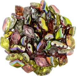 GEMDUO 8x5mm: Magic Line - Red/Yellow, 36 szt.