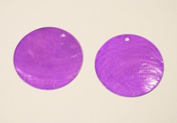 KOŁA Z MASY PERŁOWEJ 3,5 CM - FIOLET