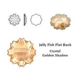 SWAROVSKI Jelly Fish 14 mm Crystal Golden Shadow F