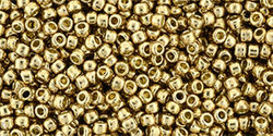 TOHO Round 11/0: TR-11-PF592 PermaFinish - Galvanized Golden Fleece, 10g