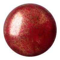 Cabochon par Puca®: Opaque Coral Red Bronze, 25 mm, 1 szt.