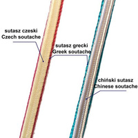 Sutasz grecki 4 mm jedwabny - kasztanowy, 1m